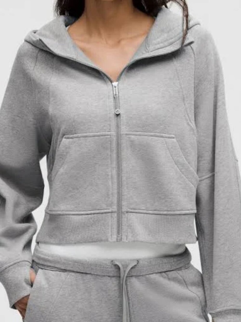 lululemon half zip scuba sweatshirt heather grey S